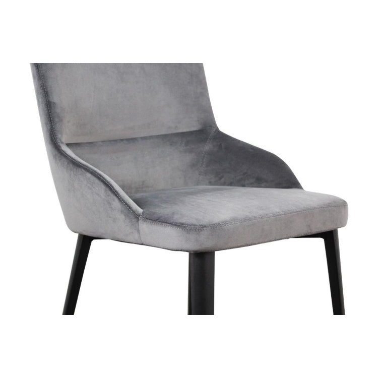 Set of 2 Elise Dining Chairs - Grey