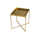 Iris Square Tray Top Side Table - Brass Tray & Brass Frame
