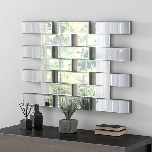 Maze Bevelled Panelled Wall Mirror - Made To Order