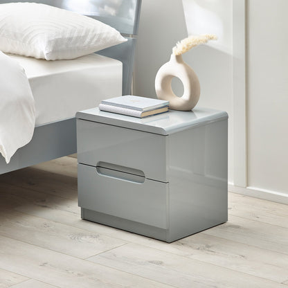 Manhattan 2 Drawer Bedside Table
