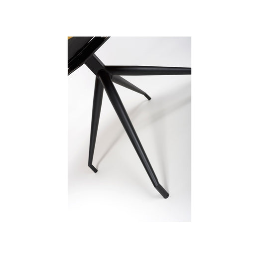 Carter Swivel Chair Ochre – Black Powder Coated Legs (Pair)