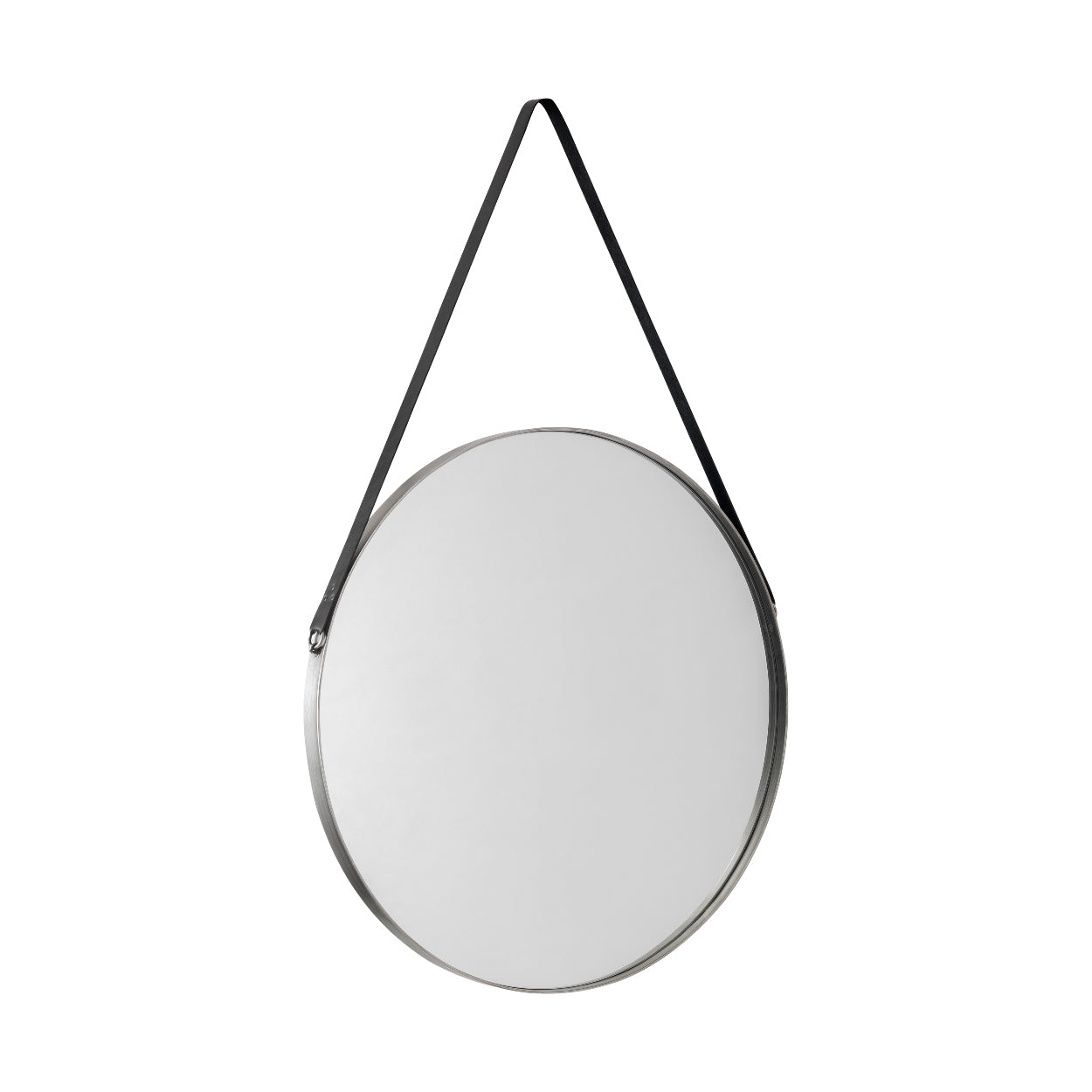 Opera Round Pewter Mirror