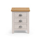 Richmond 3 Drawer Bedside Table