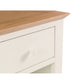 Salerno Shaker Ivory/Oak 1 Drawer Bedside Table