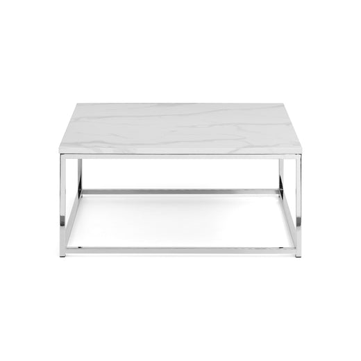 Scala Square Coffee Table - White Marble