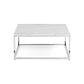 Scala Square Coffee Table - White Marble