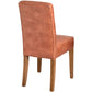 Tan Faux Leather Dining Chair - BeautyTables