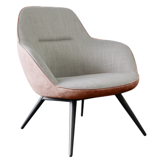 Trento Armchair Blush Pink And Grey