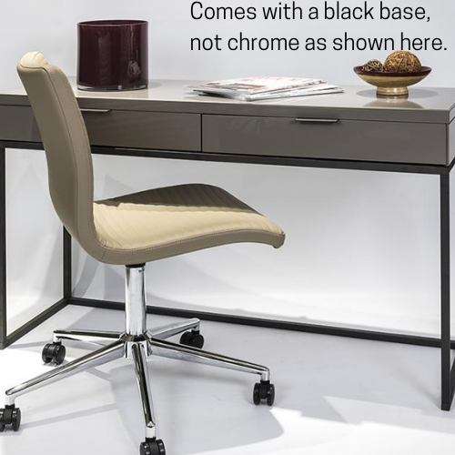Fergie Desk Chair Greige Beauty Tables BeautyTables