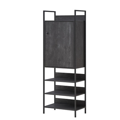 Zahra Open Storage Cabinet - Black