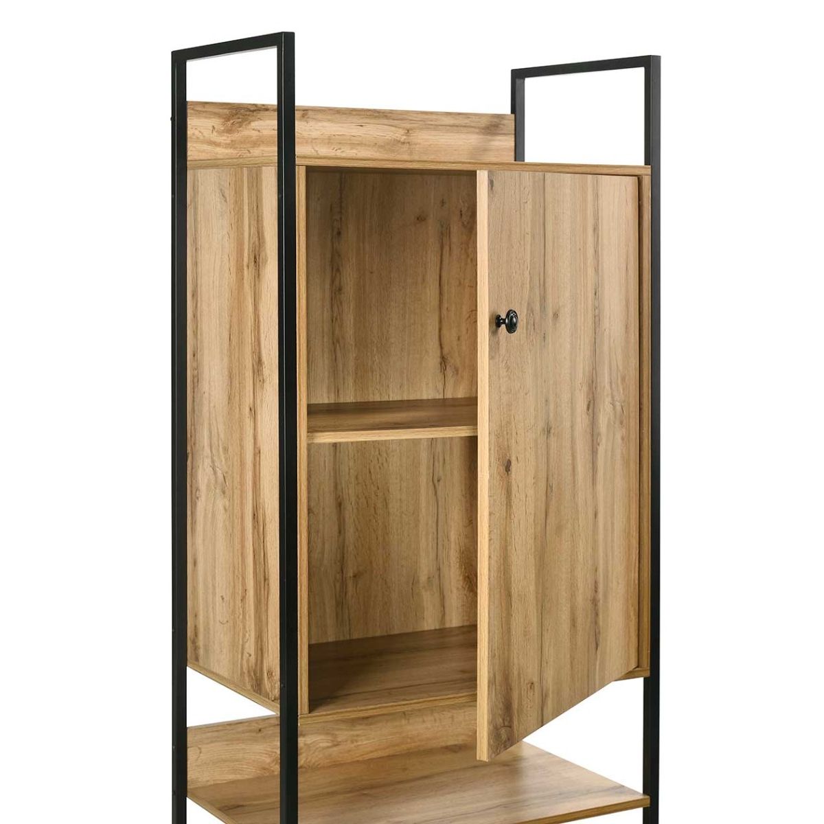 Zahra Open Storage Cabinet - Oak