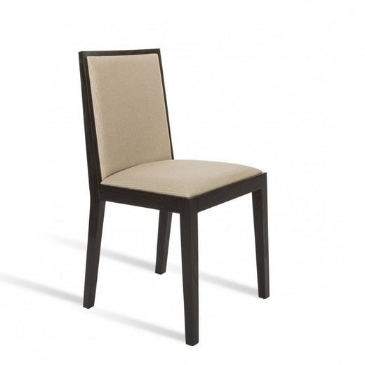 Lotus Dining Chair - Black & Beige