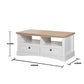 Carden Coffee Table 2 Drawers - White & Oak